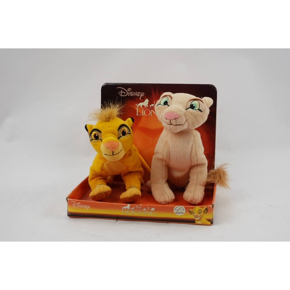 Vintage 1994 Disney The Lion King Simba & Nala Toy Plush New In Box - RARE